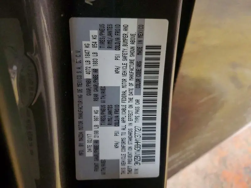 2017 MAZDA 3 GRAND TOURING  