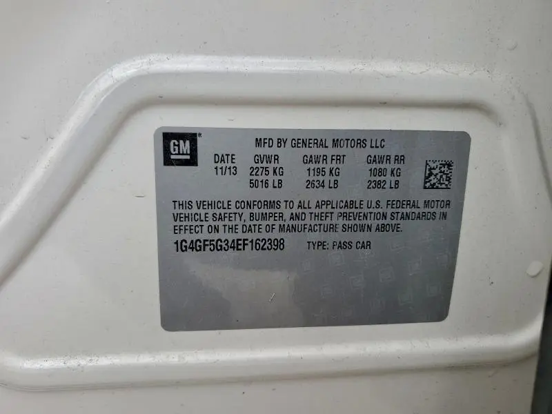 2014 BUICK LACROSSE TOURING  