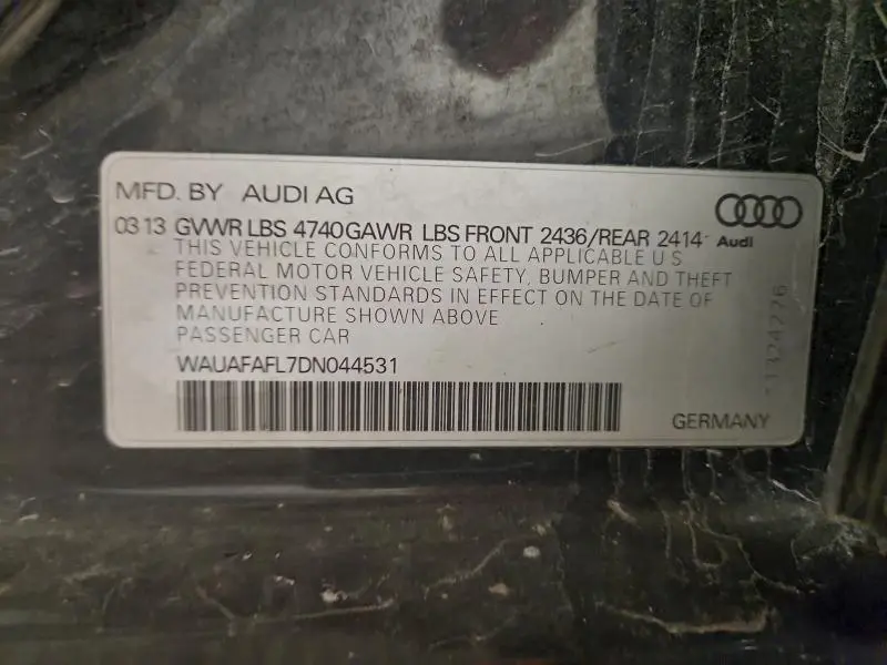 2013 AUDI A4 PREMIUM  