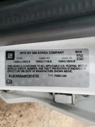 2019 CHEVROLET SPARK LS  