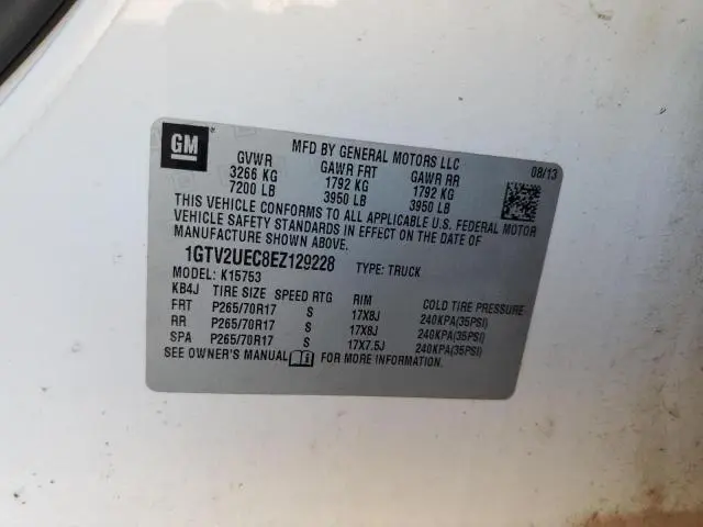 2014 GMC SIERRA K1500 SLE  