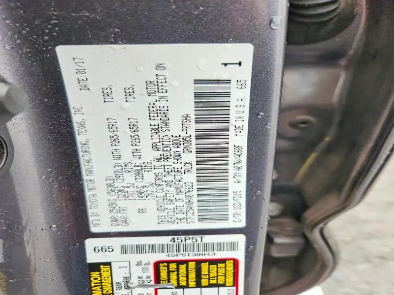 2017 TOYOTA TACOMA TRD SPORT  