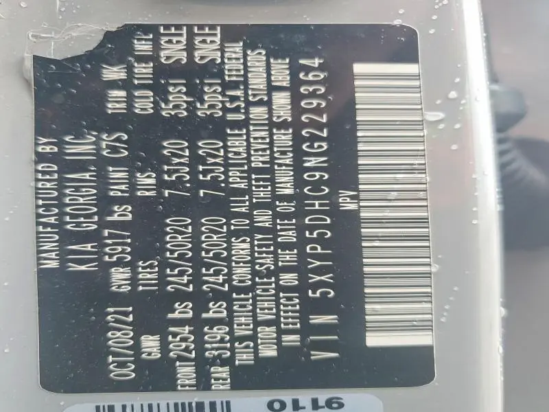 2022 KIA TELLURIDE SX  