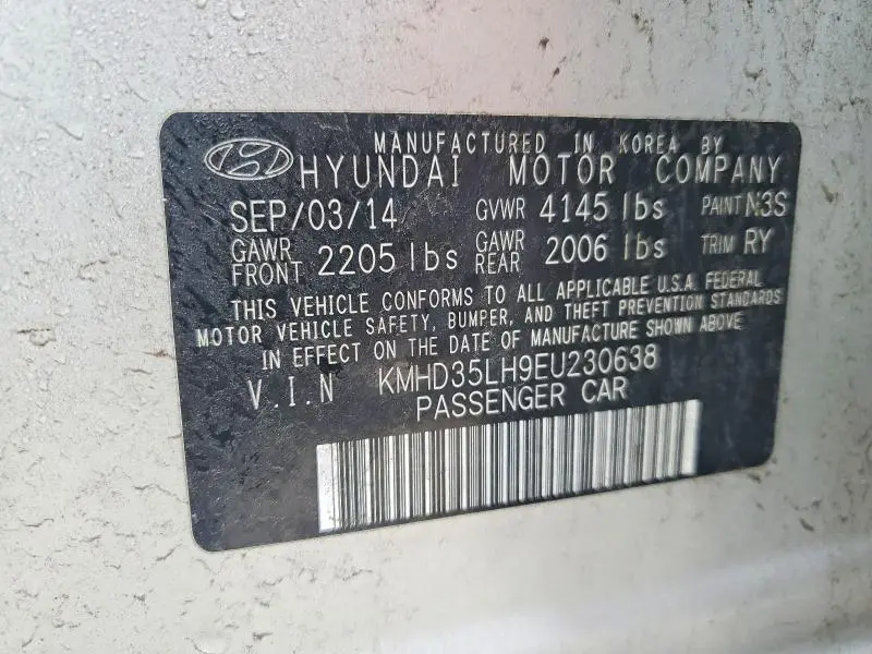 2014 HYUNDAI ELANTRA GT BASE  