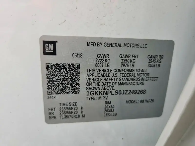 2018 GMC ACADIA ALL TERRAIN  