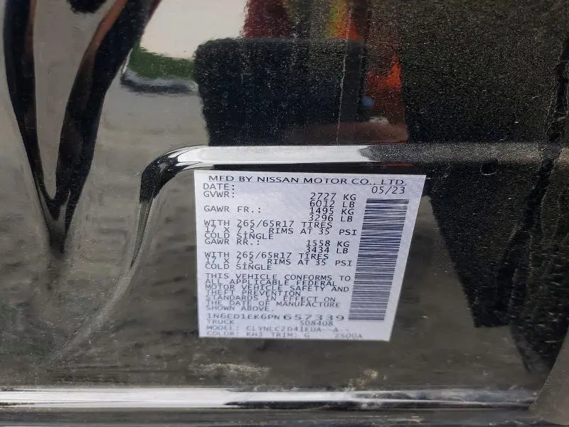 2023 NISSAN FRONTIER SV  