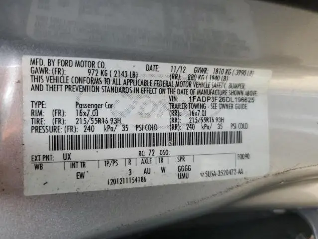 2013 FORD FOCUS SE  