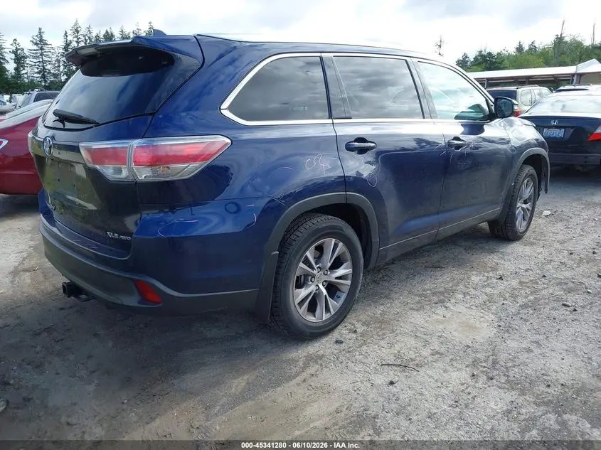 2015 TOYOTA HIGHLANDER XLE V6