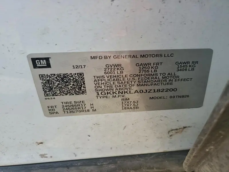 2018 GMC ACADIA SLE  