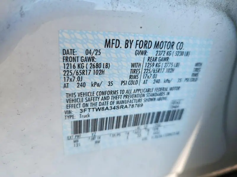 2025 FORD MAVERICK XL  