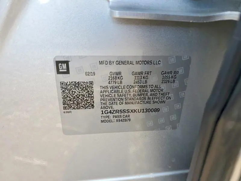 2019 BUICK LACROSSE ESSENCE  