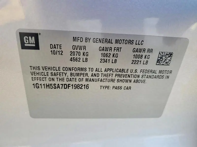 2013 CHEVROLET MALIBU LTZ  