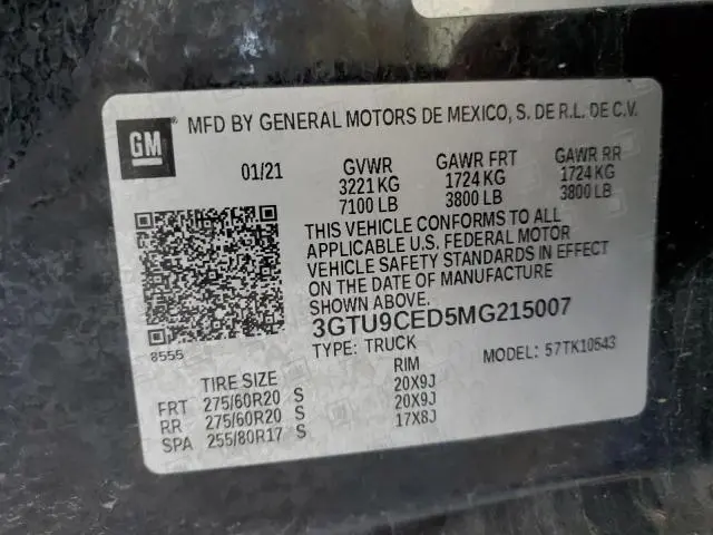 2021 GMC SIERRA K1500 ELEVATION