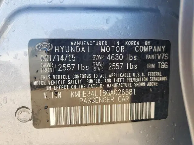 2016 HYUNDAI SONATA HYBRID  