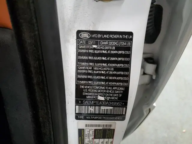 2011 LAND ROVER RANGE ROVER AUTOBIOGRAPHY  