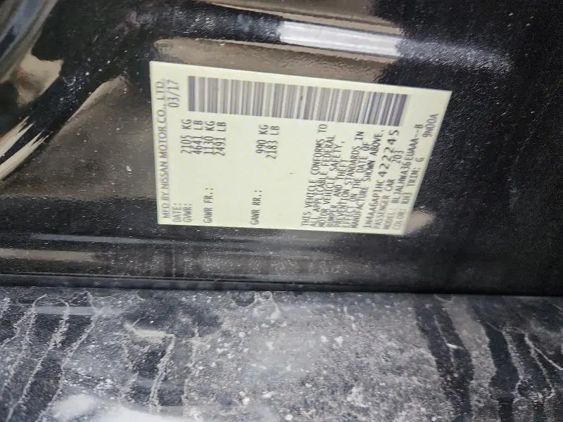 2017 NISSAN MAXIMA PLATINUM  