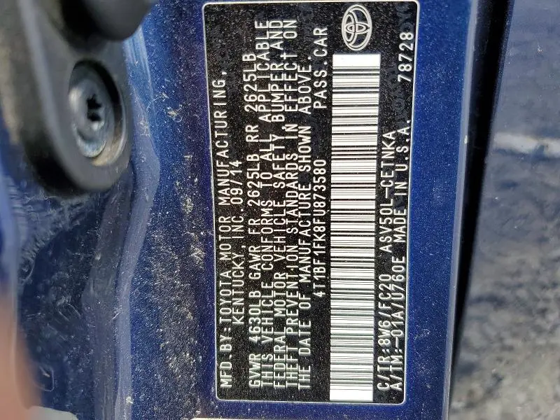 2015 TOYOTA CAMRY LE  