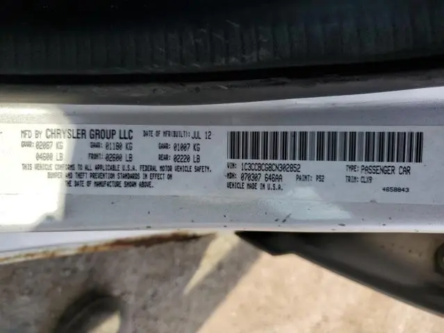 2012 CHRYSLER 200 LIMITED  