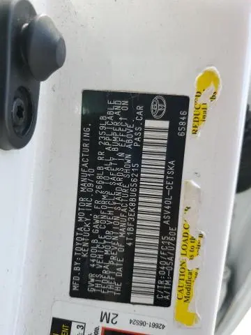 2011 TOYOTA CAMRY BASE