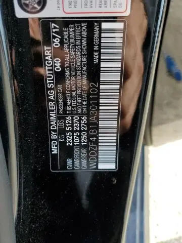2018 MERCEDES-BENZ E 300  