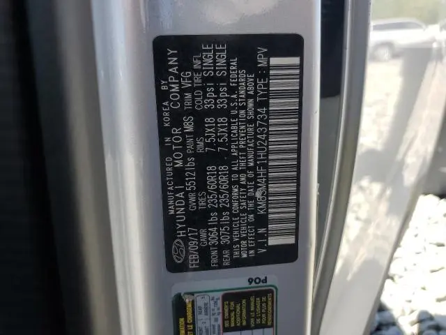 2017 HYUNDAI SANTA FE SE