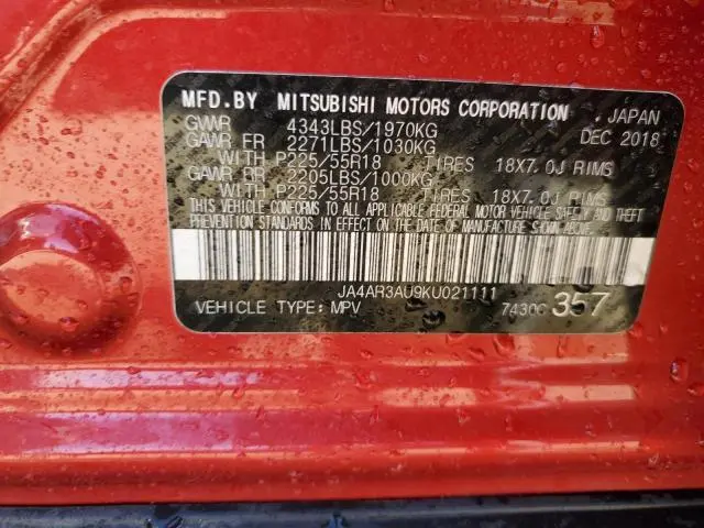 2019 MITSUBISHI OUTLANDER SPORT ES  