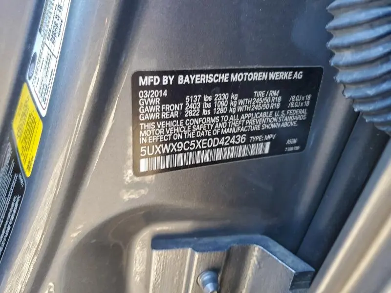 2014 BMW X3 XDRIVE28I  