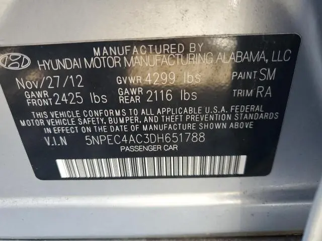 2013 HYUNDAI SONATA SE  