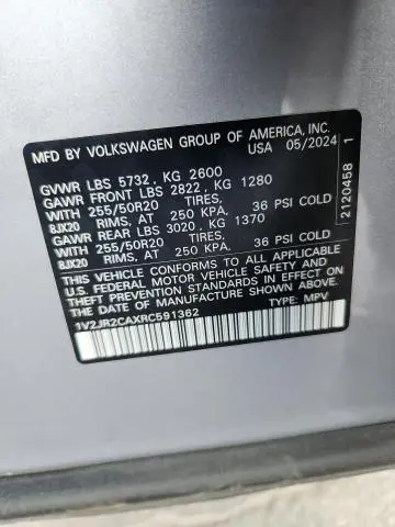 2024 VOLKSWAGEN ATLAS SE  