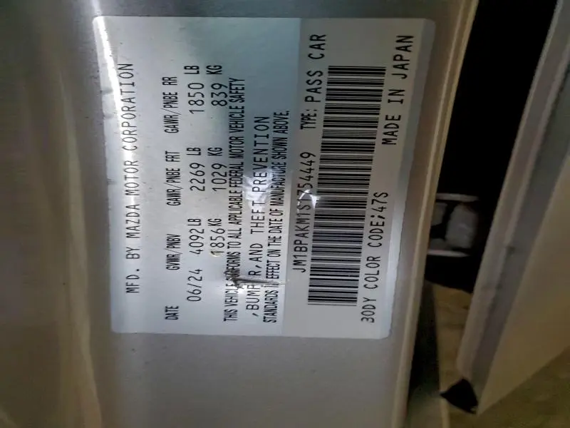 2025 MAZDA 3 SELECT SPORT  