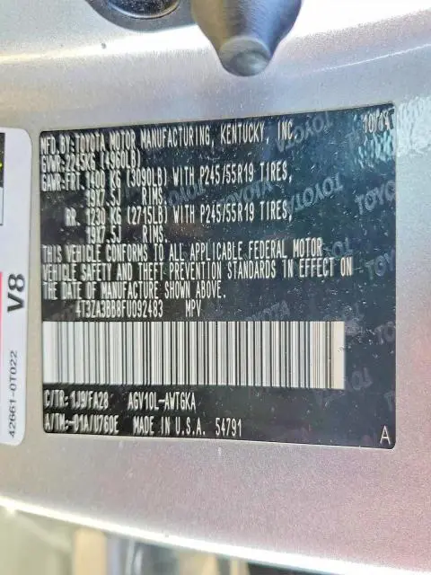 2015 TOYOTA VENZA LE  