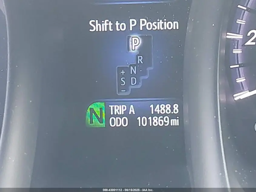 2015 TOYOTA AVALON HYBRID LIMITED