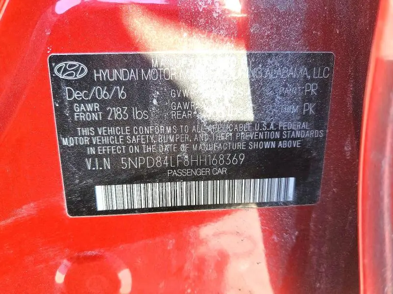 2017 HYUNDAI ELANTRA SE  