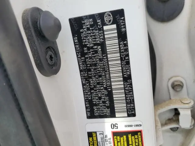 2018 TOYOTA CAMRY LE