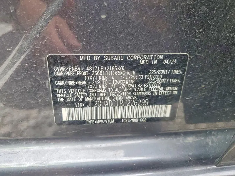 2024 SUBARU CROSSTREK PREMIUM  