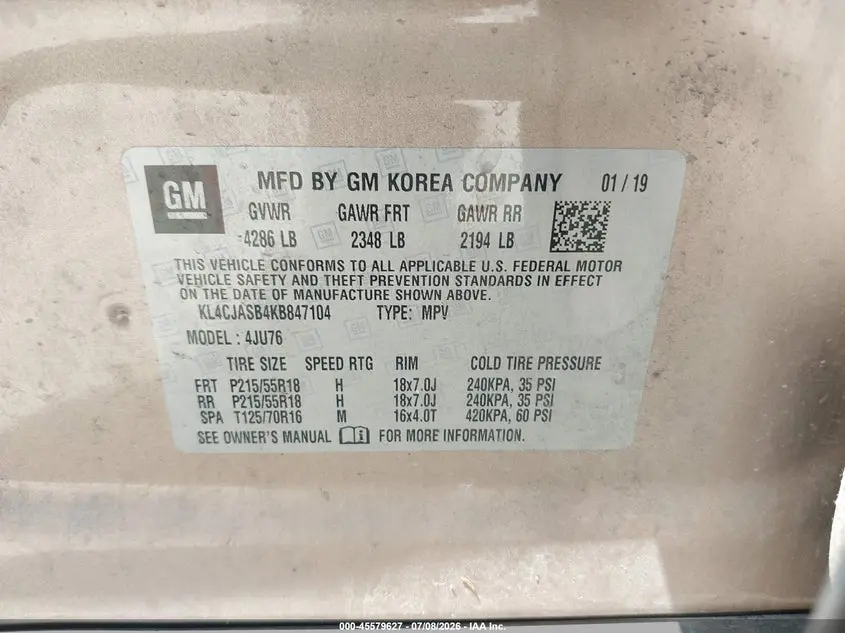 2019 BUICK ENCORE FWD PREFERRED
