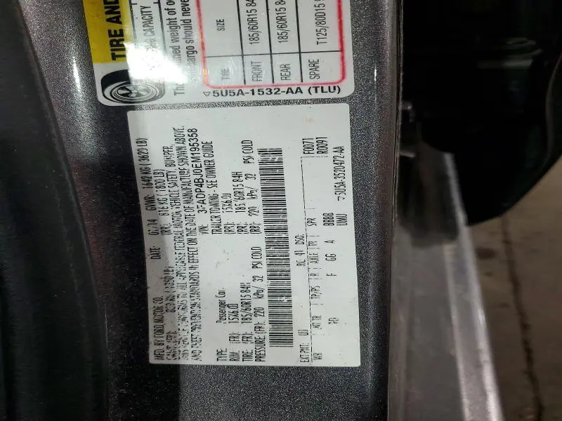 2014 FORD FIESTA SE  