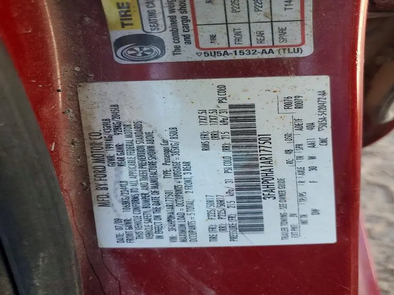 2010 FORD FUSION SE  