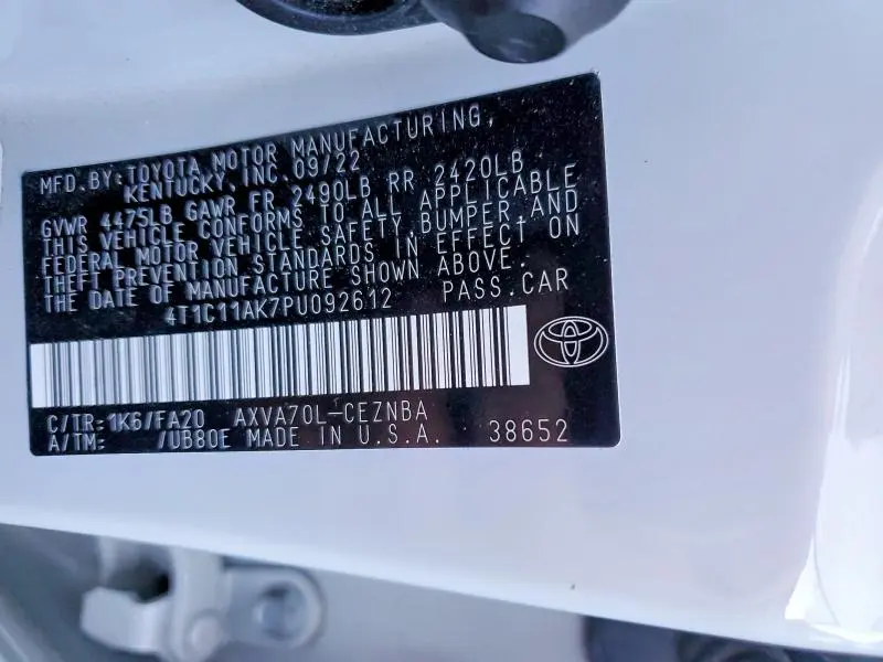 2023 TOYOTA CAMRY LE  