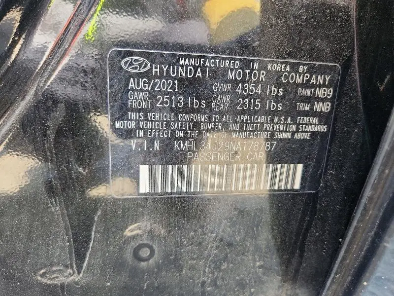 2022 HYUNDAI SONATA LIMITED  