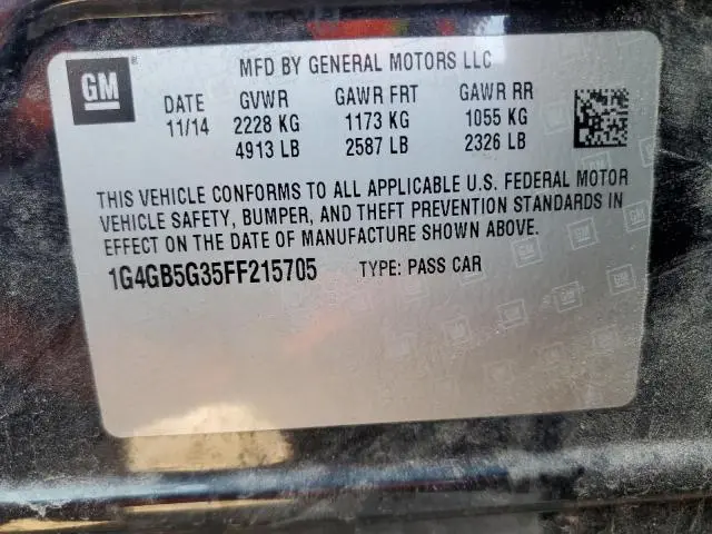 2015 BUICK LACROSSE
