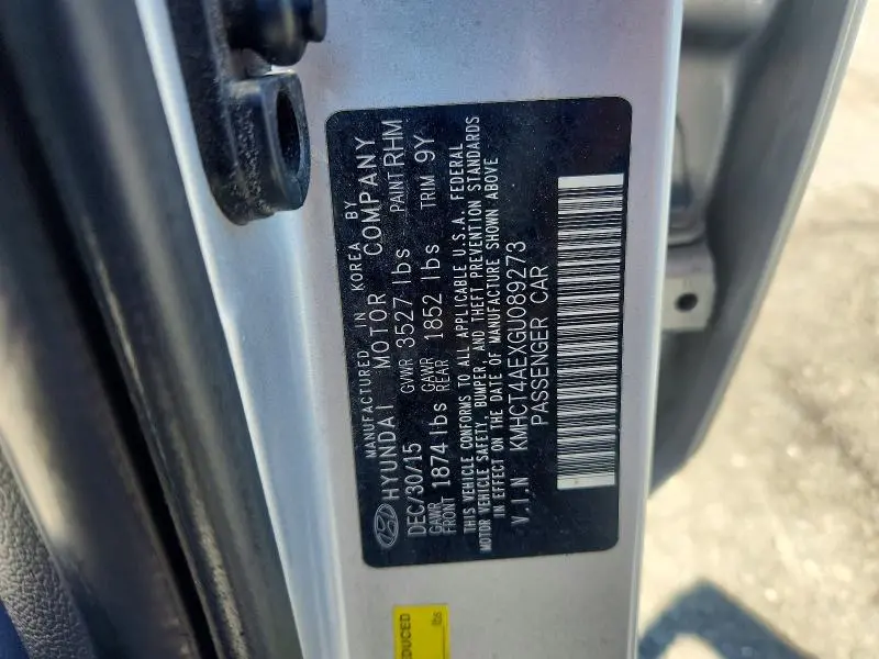 2016 HYUNDAI ACCENT SE  