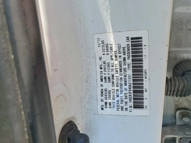 2013 HONDA ACCORD EXL  