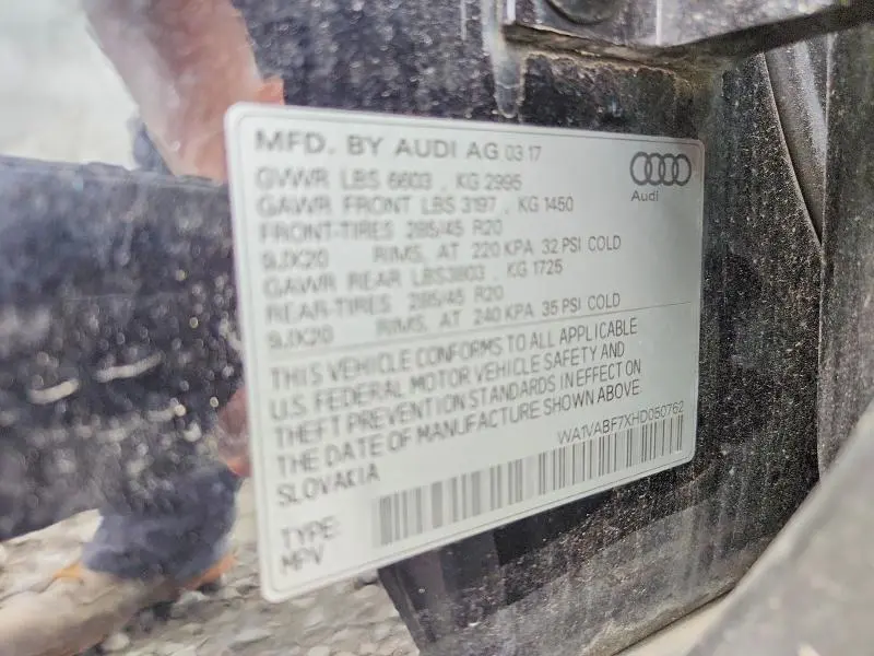 2017 AUDI Q7 PRESTIGE  