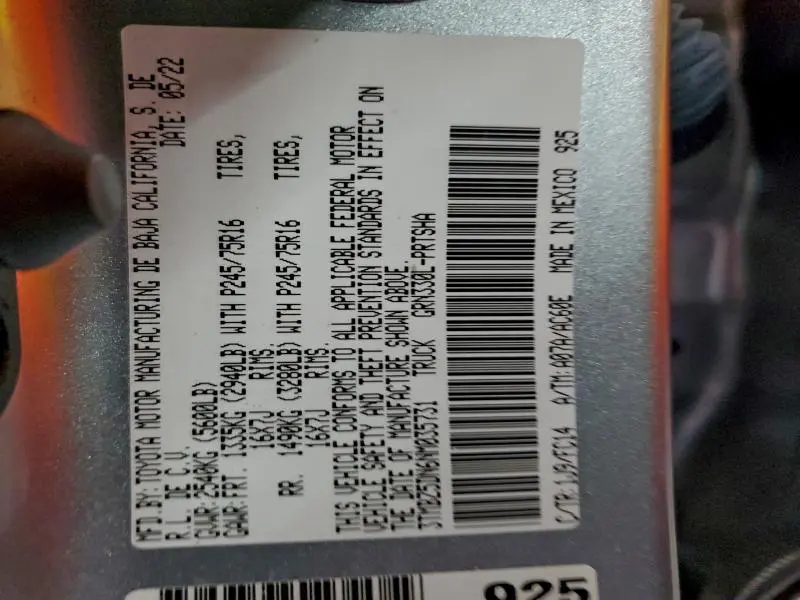 2022 TOYOTA TACOMA DOUBLE CAB  