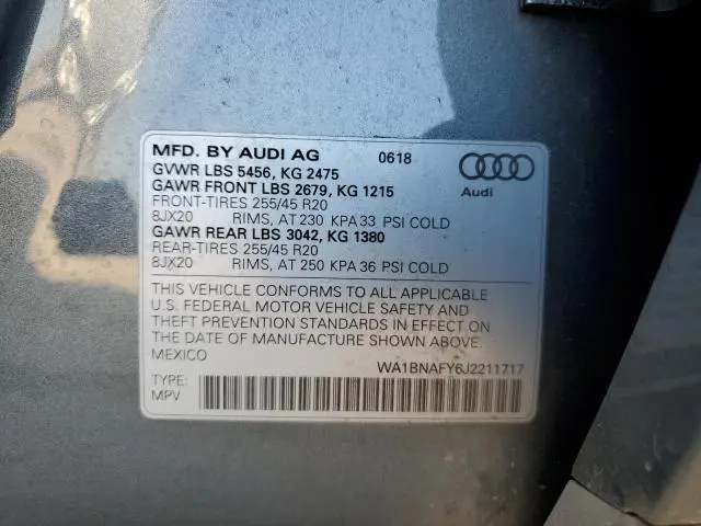 2018 AUDI Q5 PREMIUM PLUS  