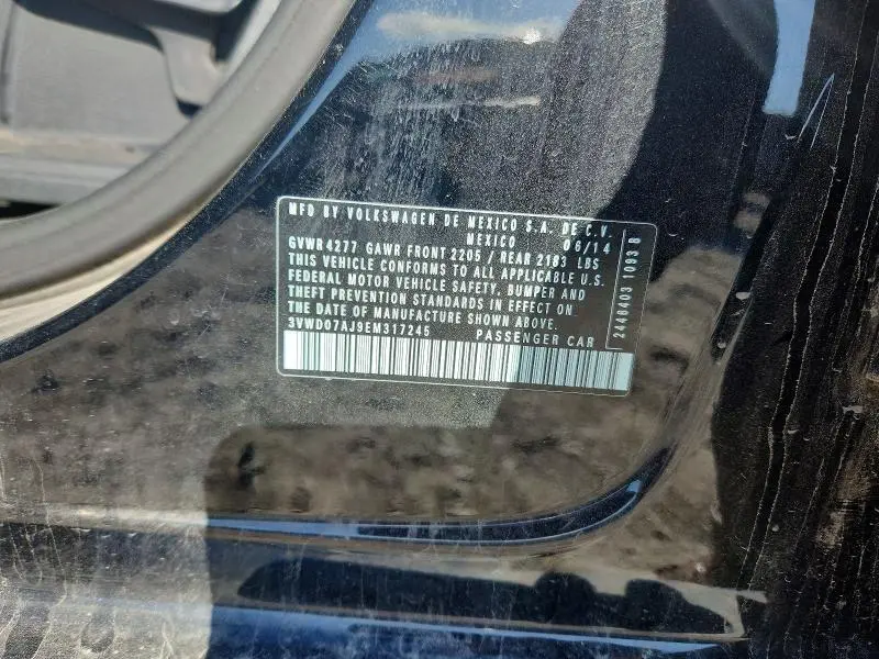 2014 VOLKSWAGEN JETTA SE  