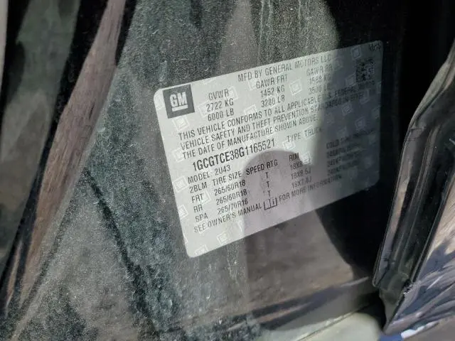 2016 CHEVROLET COLORADO LT  