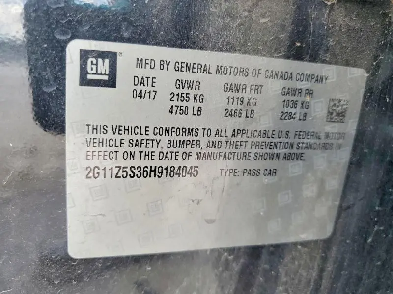 2017 CHEVROLET IMPALA LS  