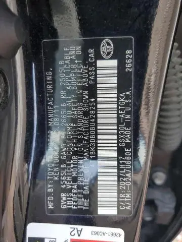 2011 TOYOTA AVALON BASE  
